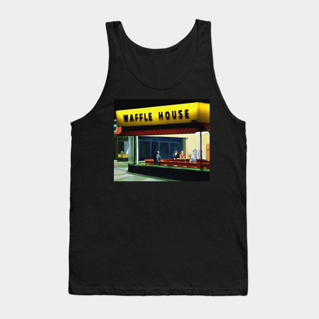 Waffle House Nighthawks Tank Top by Jan Lewin Art Store